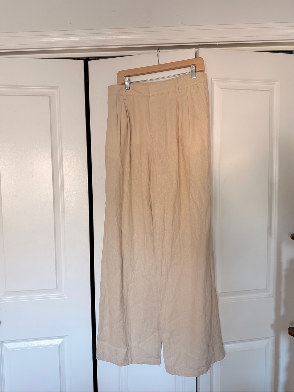 GAP Beige Linen Blend 365 Trousers